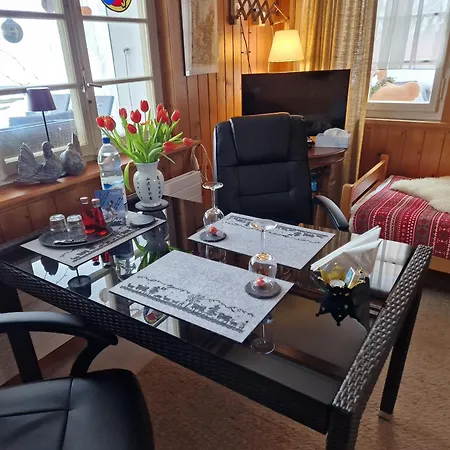 Chalet Gotthelf Gartenstudio, Ferien mit Hund Adelboden Exterior foto